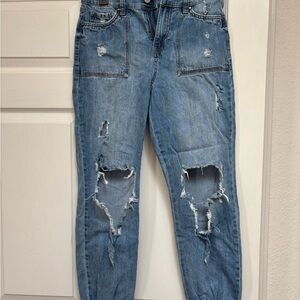 Distressed Blue Jeans for Women